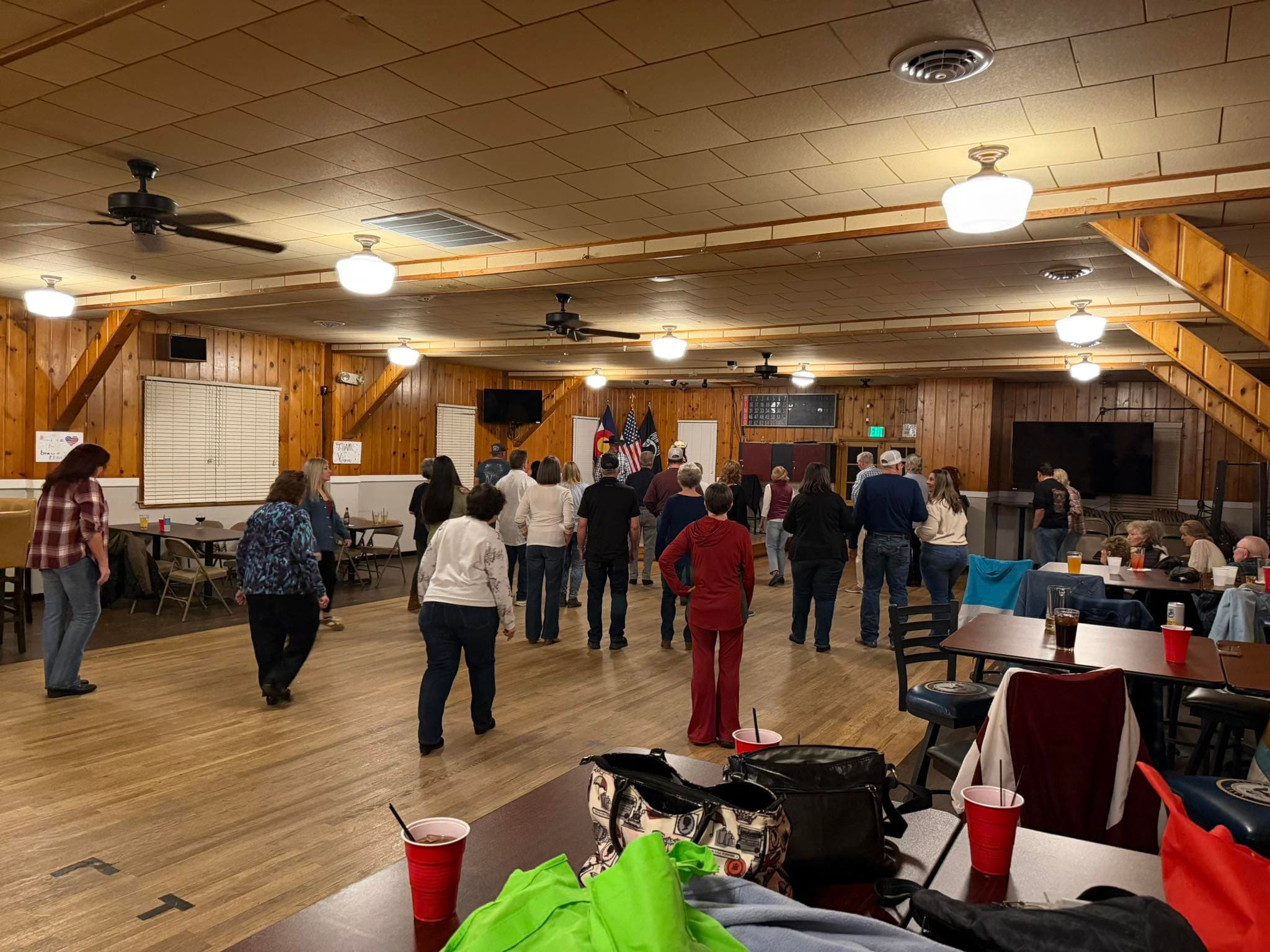 Inside the American Legion Windsor hall